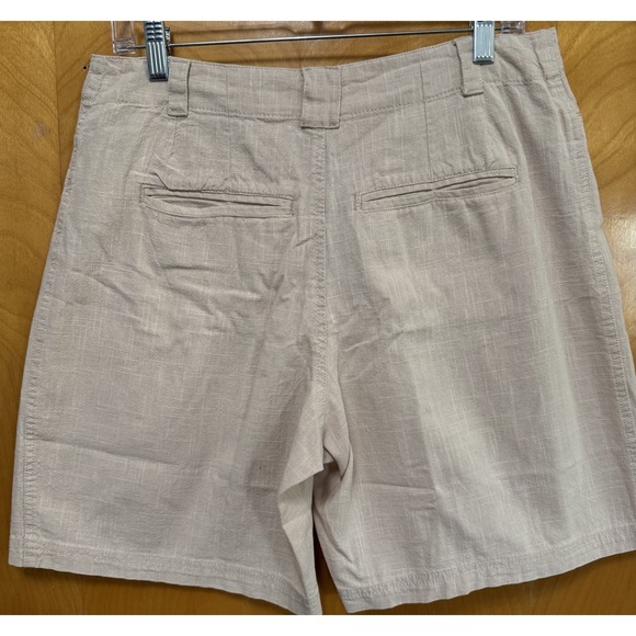 Free People Womens Say So Pleated Trouser Shorts Cotton Pebble Sz 6 - Picture 5 of 13